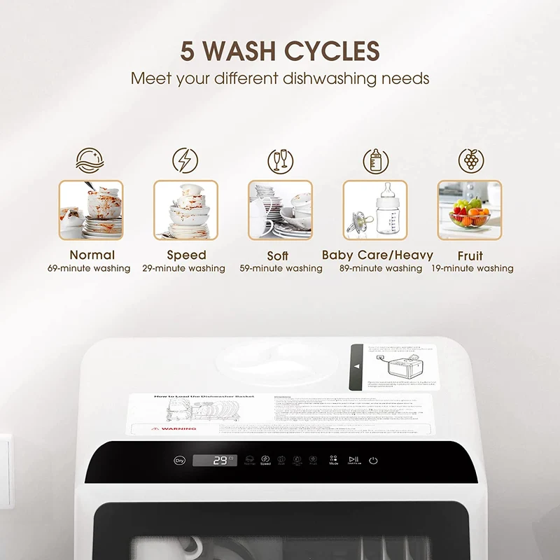 This portable, compact dishwasher is perfect for tiny spaces.