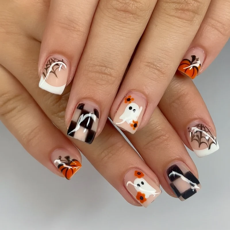 Künstlerische Halloween Nagelkünste