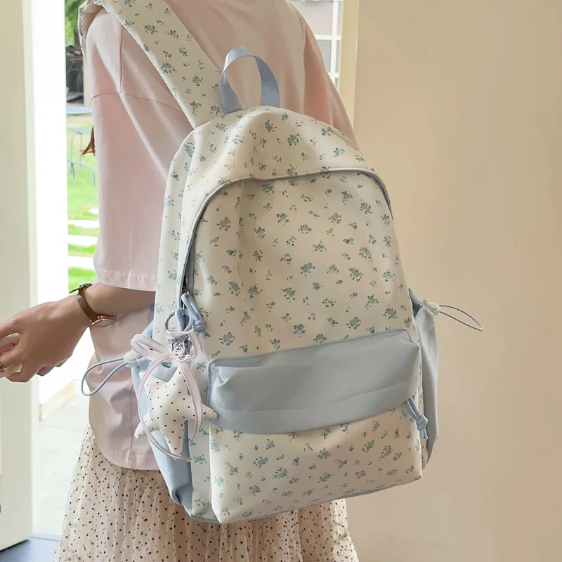 Blumenmuster Casual Rucksack Karnz
