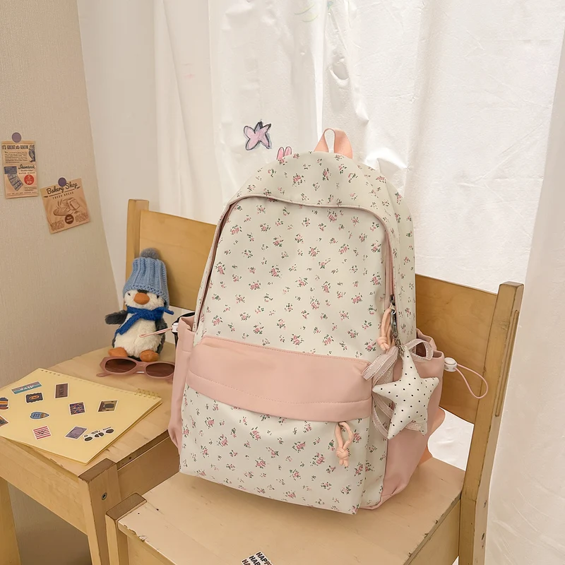 Blumenmuster Casual Rucksack Karnz