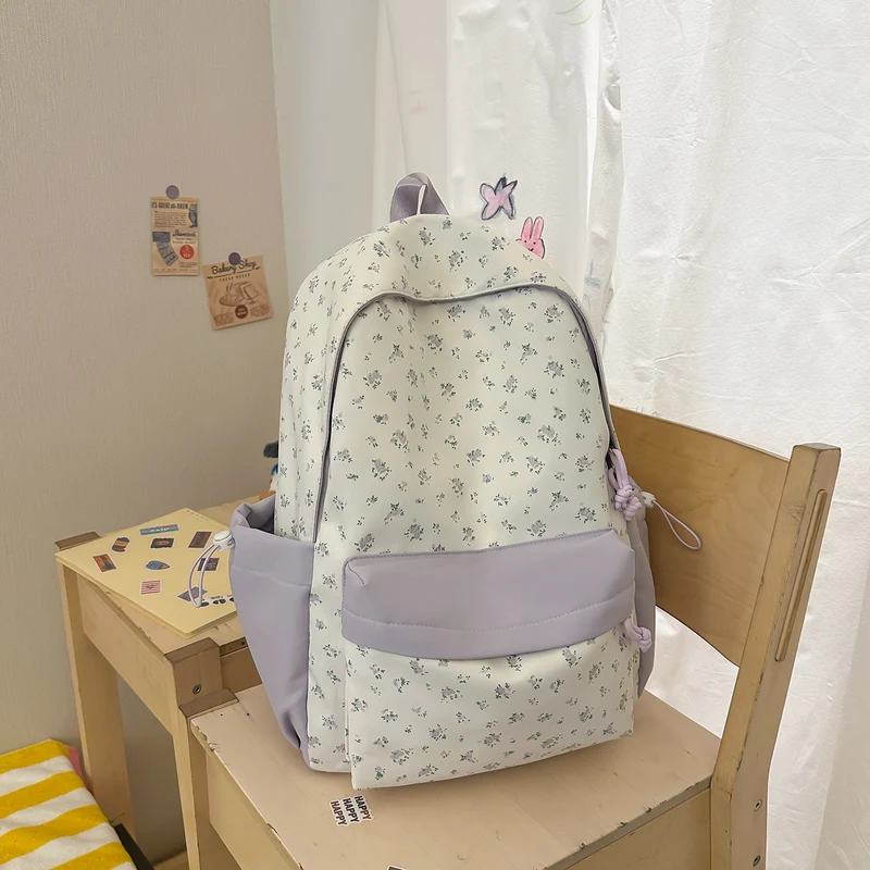 Blumenmuster Casual Rucksack Karnz