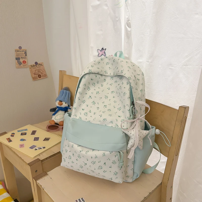 Blumenmuster Casual Rucksack Karnz