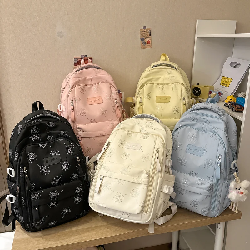 Blumenmuster-Rucksack mit verstellbaren Trägern Karnz
