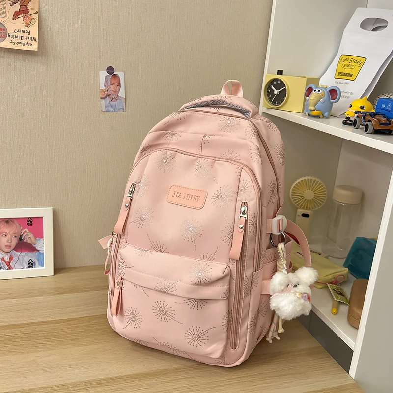 Blumenmuster-Rucksack mit verstellbaren Trägern Karnz