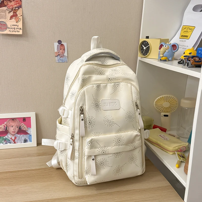 Blumenmuster-Rucksack mit verstellbaren Trägern Karnz