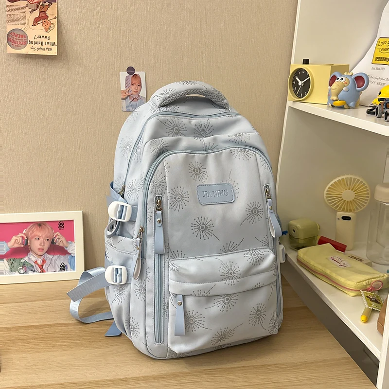 Blumenmuster-Rucksack mit verstellbaren Trägern Karnz