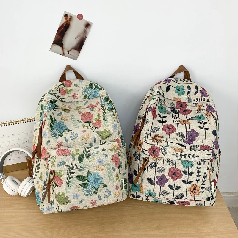 Blumenmuster Rucksack Karnz