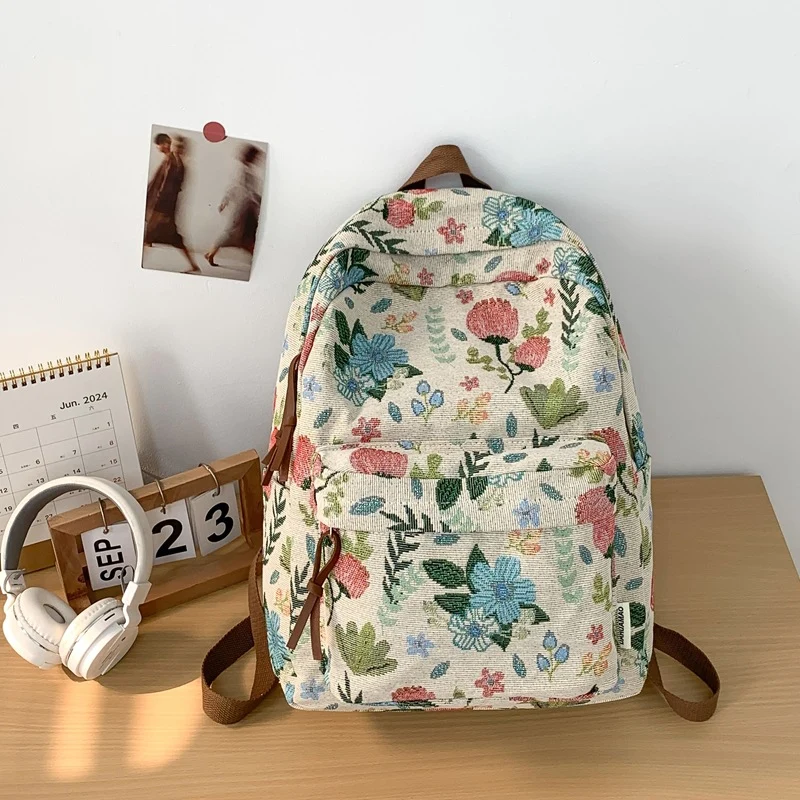 Blumenmuster Rucksack Karnz