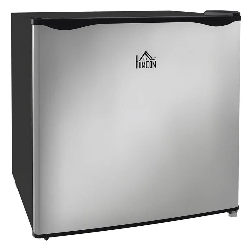 1.1 Cubic Feet Mini Freezer with Reversible Door, Removable Shelf, Adjustable Temperature, Silver