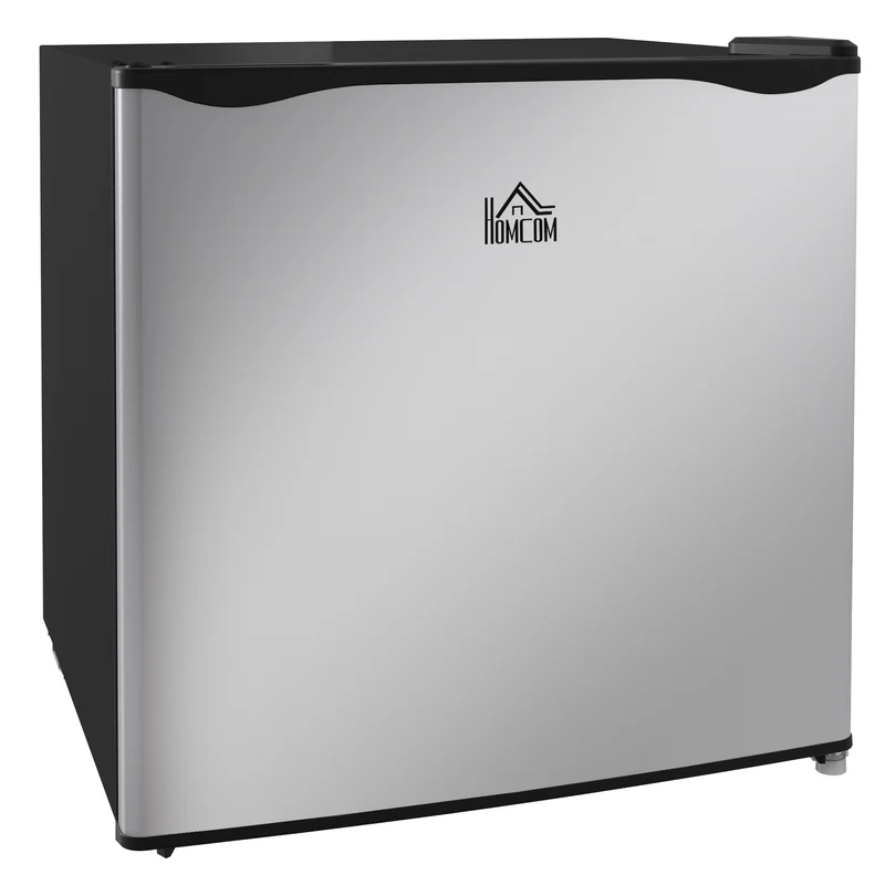 1.1 Cubic Feet Mini Freezer with Reversible Door, Removable Shelf, Adjustable Temperature, Silver