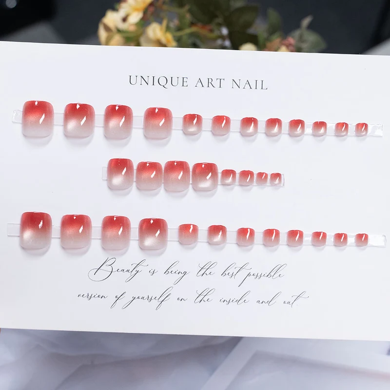 Glitzernde Ombre Pediküre Nagelkunst