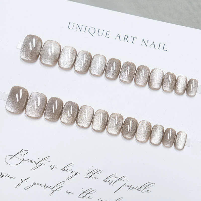 Press-On Nagelset mit Glitter-Finish