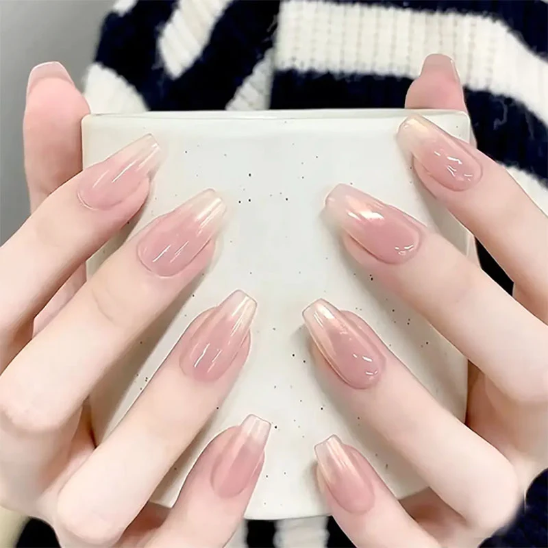 Stilvolle Ombre Press-On Nägel