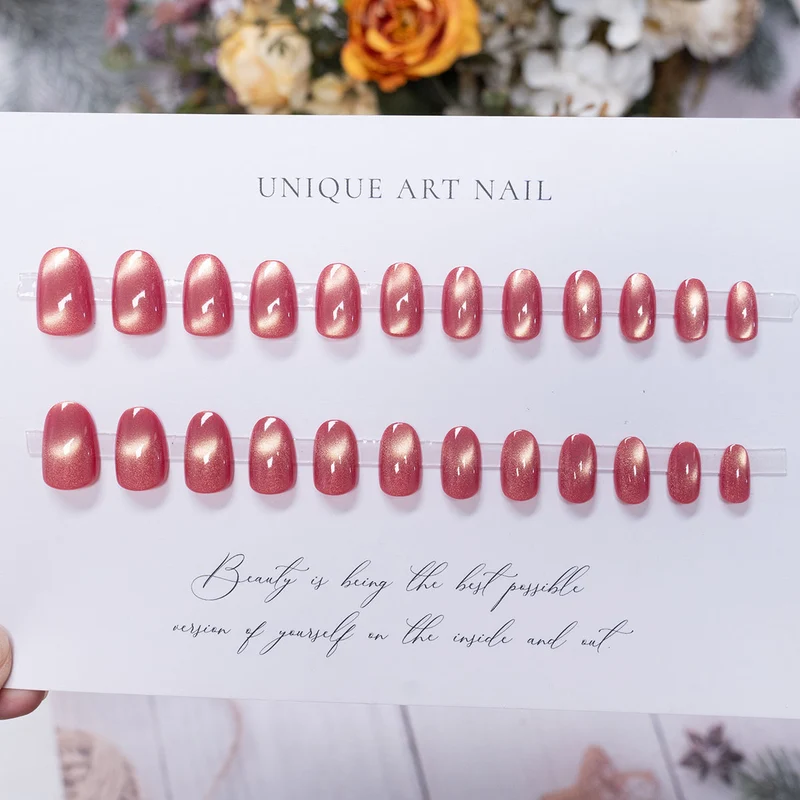 Stylische Ombre Glitter Press-On Nägel
