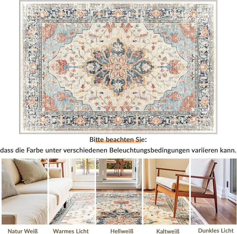 240x300cm Teppich Vintage Bodenteppich