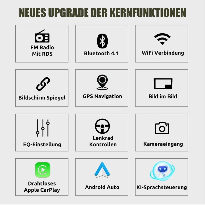 Android 14 Carplay Autoradio GPS NAVI RDS Für VW GOLF 5 6 Touran EOS