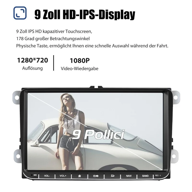 Android 14 Carplay Autoradio GPS NAVI RDS Für VW GOLF 5 6 Touran EOS