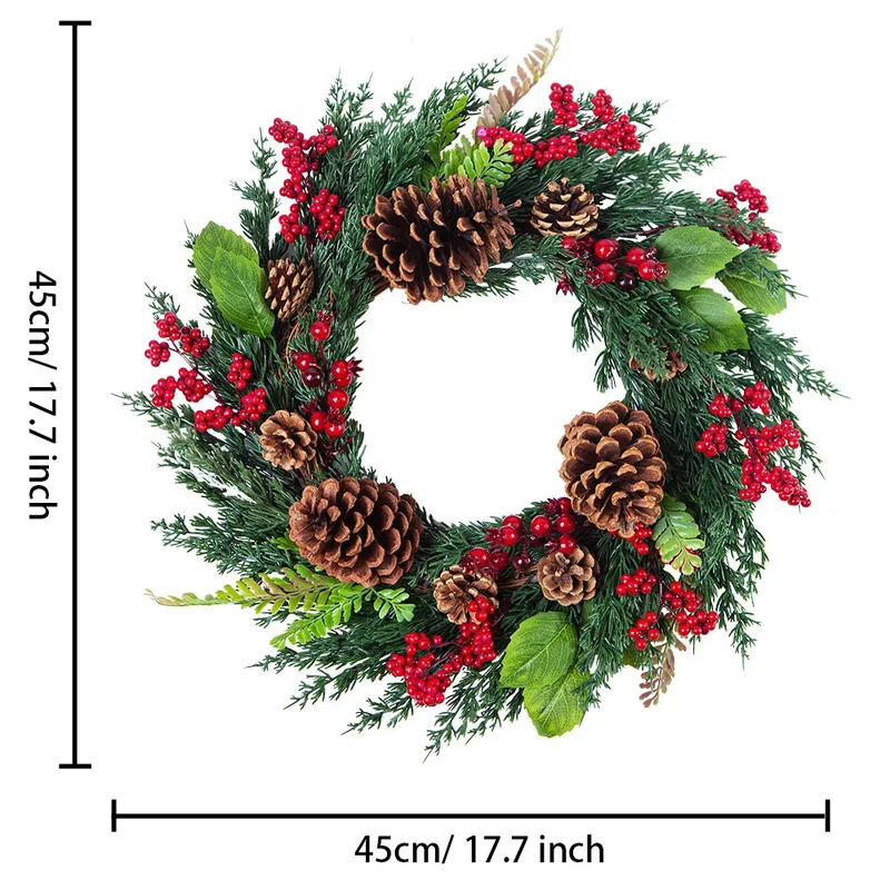 Skanto | Roter Beeren-Weihnachtskranz