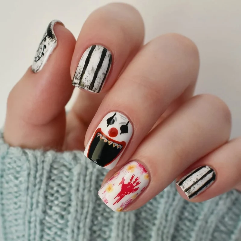 Halloween-Thema Nagelkunst
