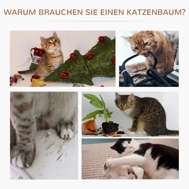 Katzenbaum Kletterbaum Spielbaum Katzenbett Katzenkratzbaum