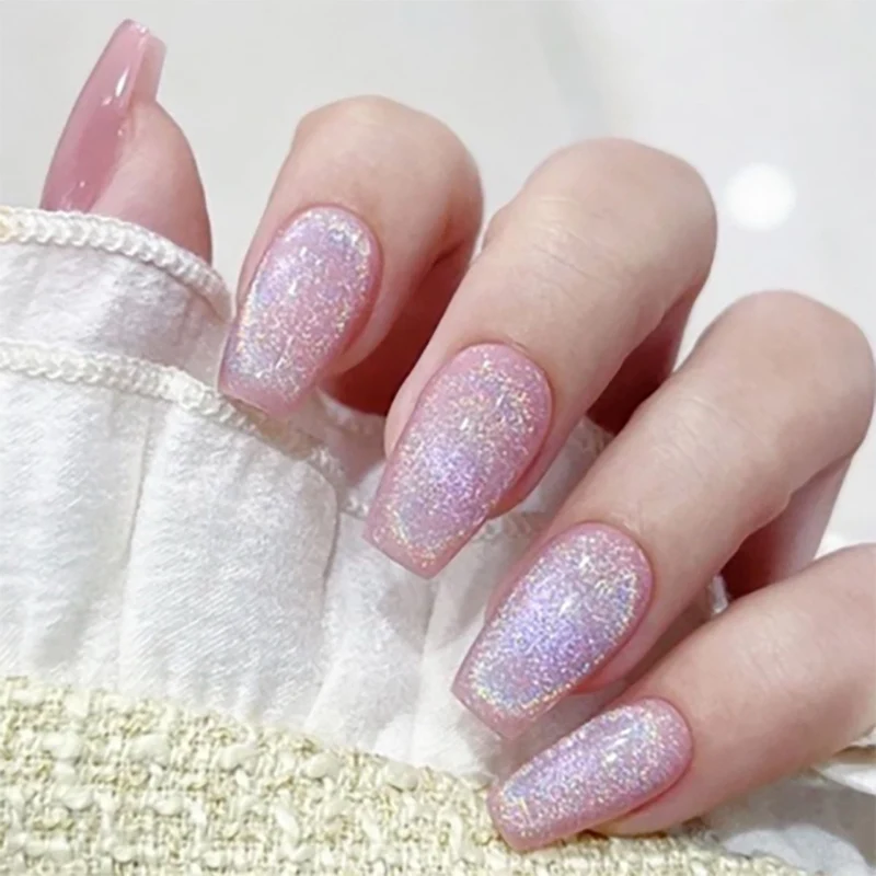 Schimmerndes Press-On Nagelkunstset