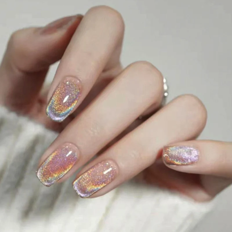 Schimmerndes Press-On Nagelkunstset