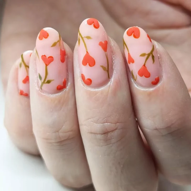 Blumen Nagelkunst