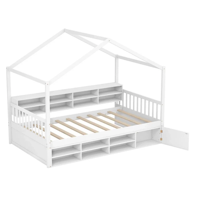 Hausbett Kinderbett 90x200cm Kinderzimmer Bett Doppelbett