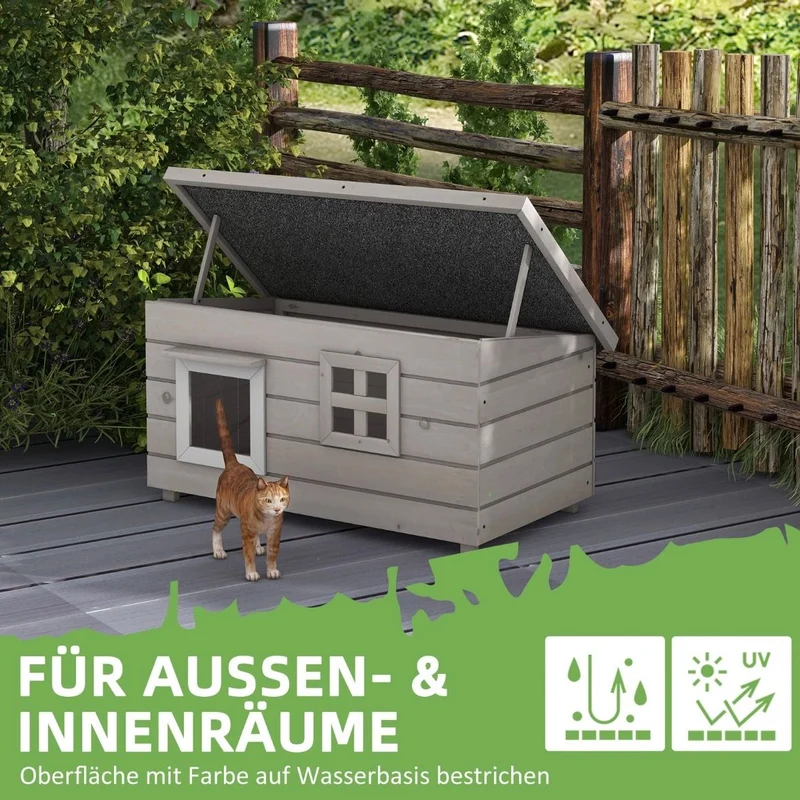 Katzenhaus Katzenhütte Tierhaus Katerhaus