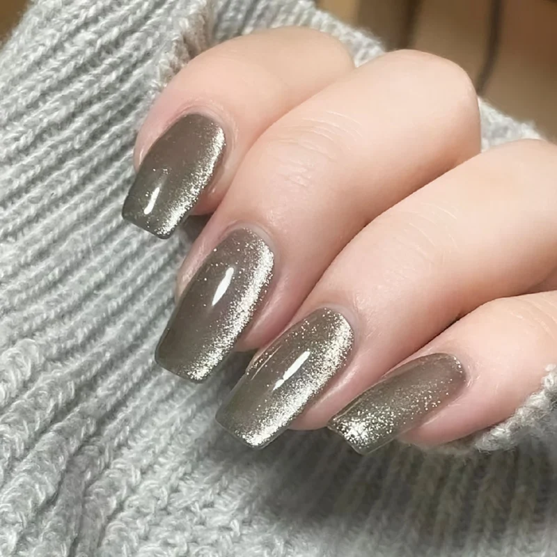 Schimmernde Ombre Press-On Nägel