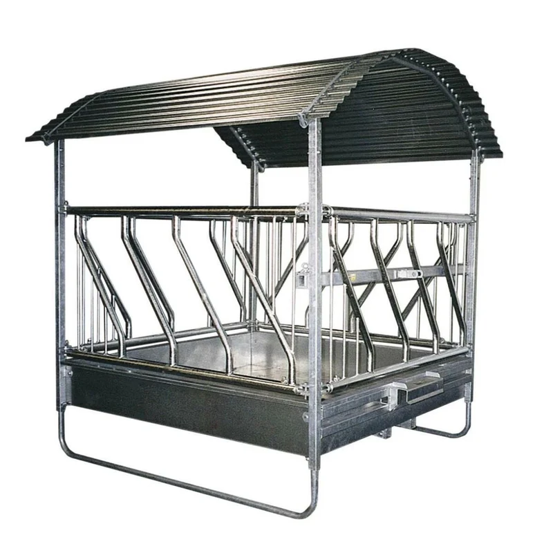 Futterraufe Schrägfressgitter 2x2m 12 Plätze Heuraufe Raufe
