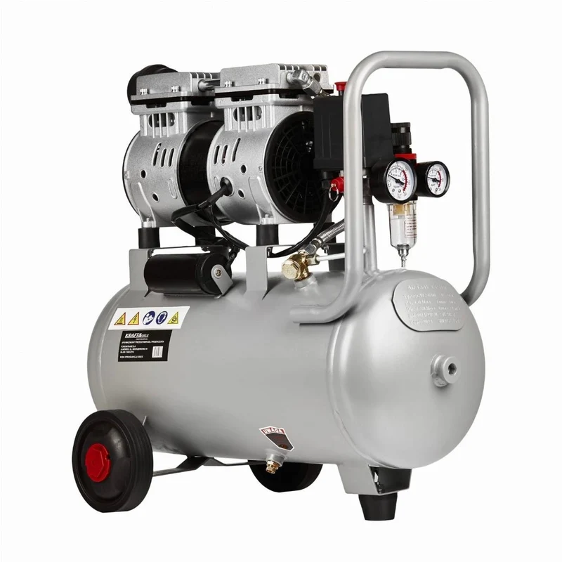 Ölfreier Kompressor 24L 10bar Industrieller Silent Luftkompressor