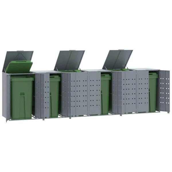 Mülltonnenbox 6x Mülltonnen Tonnen Müllboxen Tonnenbox