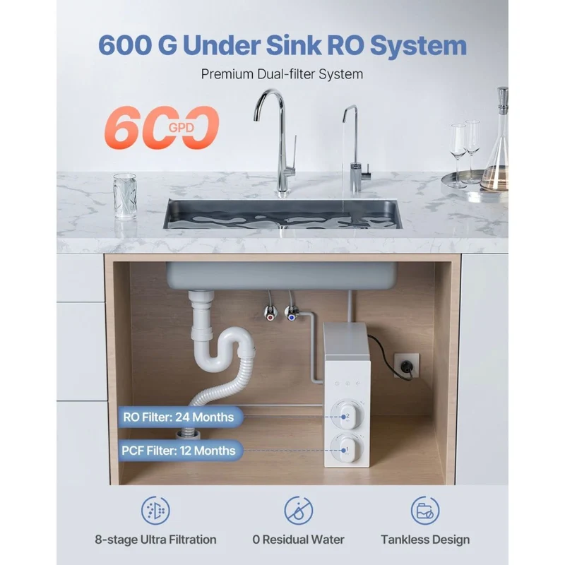 Umkehrosmose-Wasserfilter 600 GPD