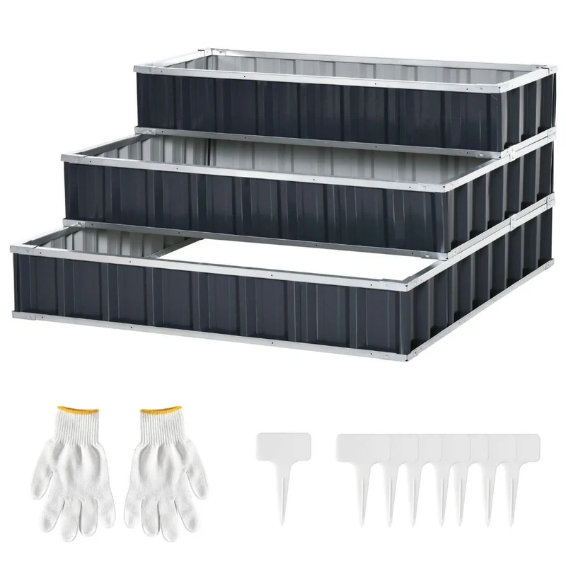 Hochbeet Stahl 3 stufige Gartenbeet