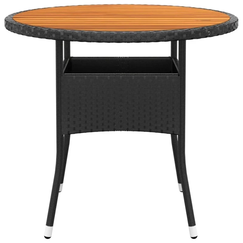 Akazie Massivholz Gartentisch Ø80x75cm Tisch Gartenmöbel Möbel