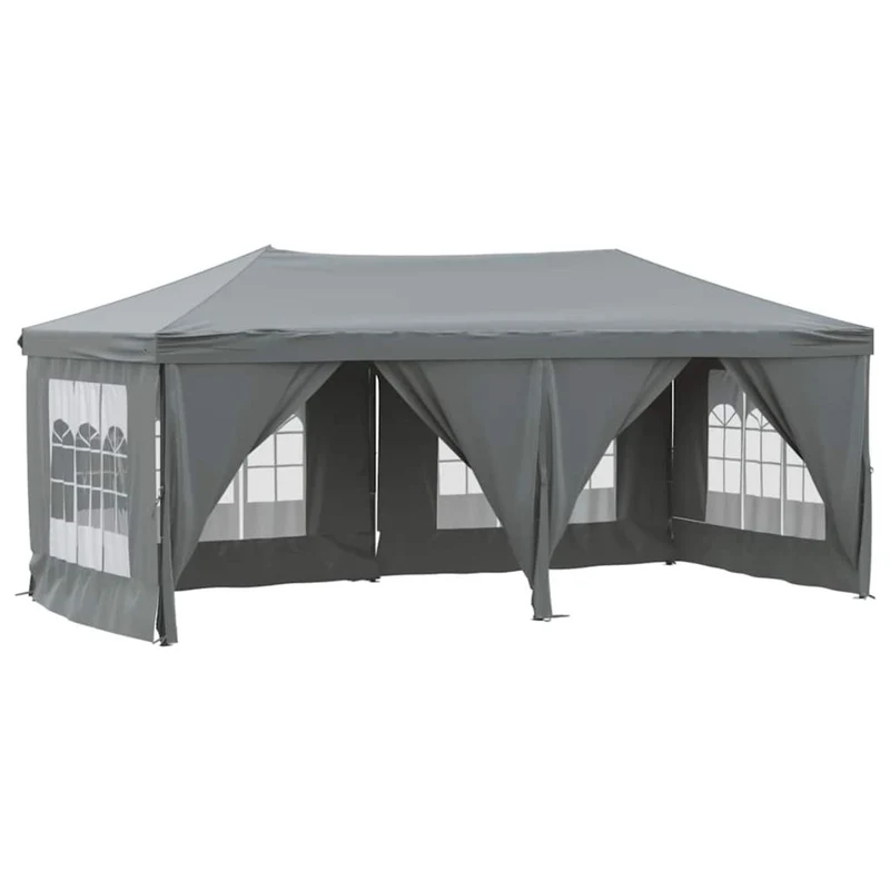 3x6m Partyzelt Faltbar Seitenwänden Festzelt Pavillon Gartenpavillon