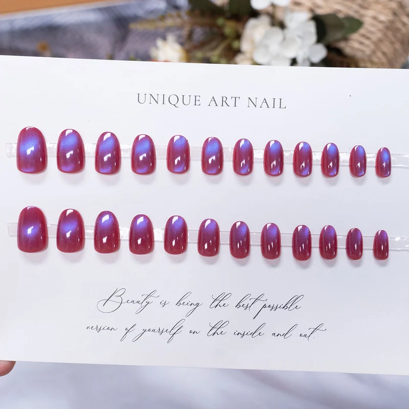 Ombre Glänzende Nagelkunst