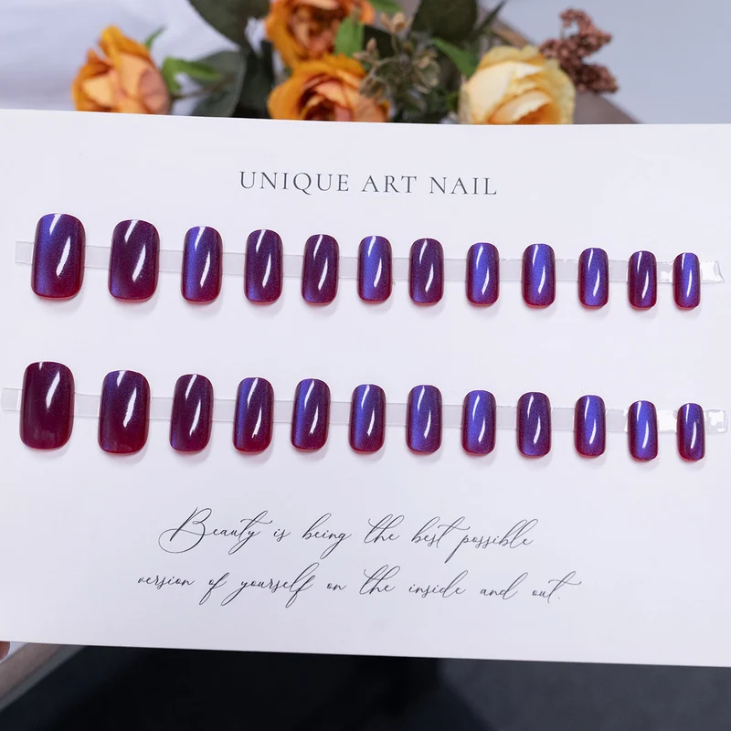 Ombre Glänzende Nagelkunst