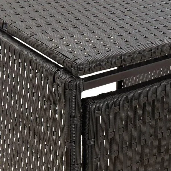 2x Mülltonnenbox 3x Mülltonnen Tonnen Müllboxen Tonnenbox