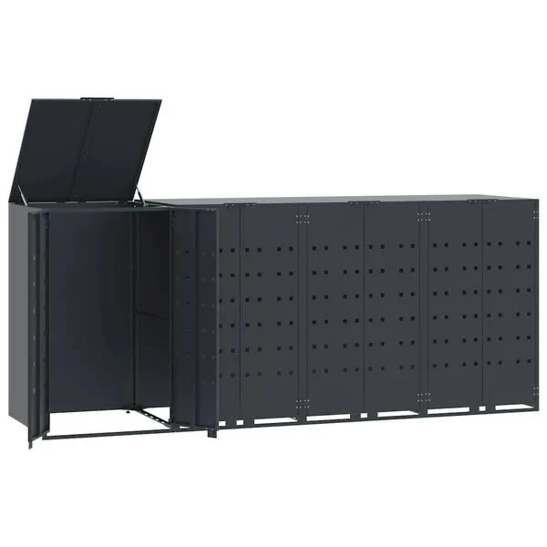 Mülltonnenbox 4x Mülltonnen Tonnen Müllboxen Tonnenbox