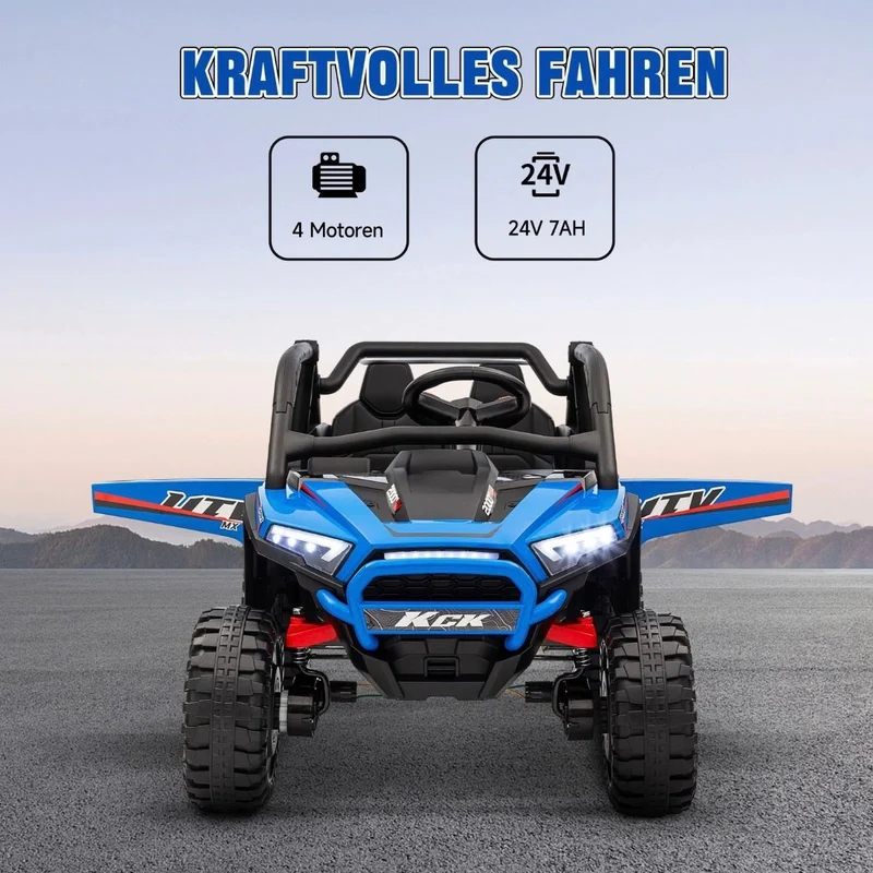 Elektro Kinderauto Geländewagen 2,4G Fernbedienung 5-7 km/h Auto