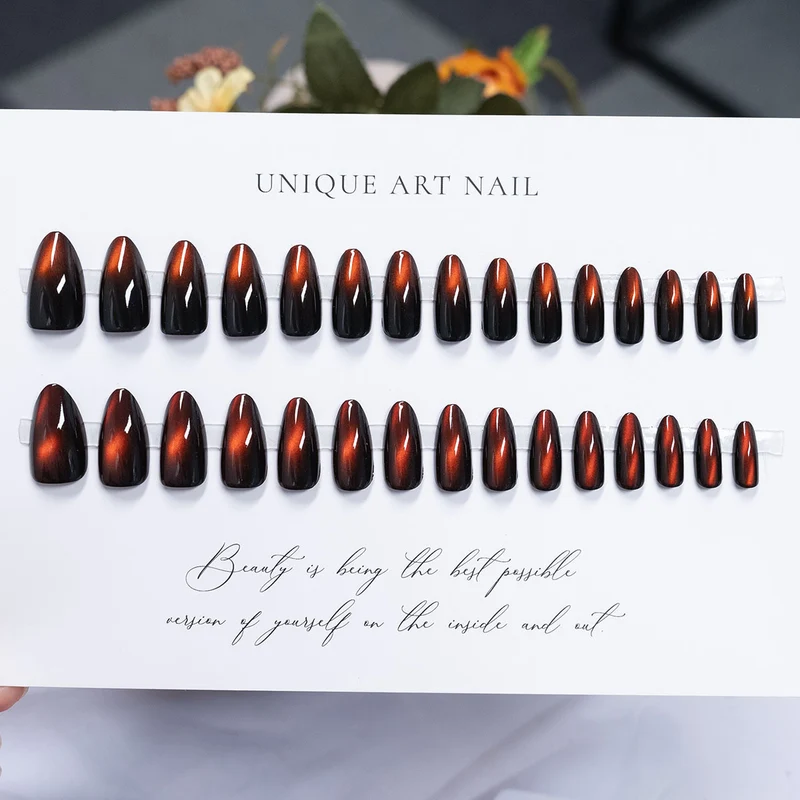 Premium Glossy Press-On Nail Set
