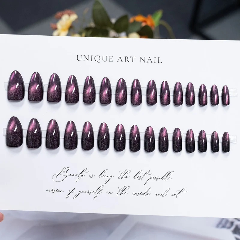 Premium Glossy Press-On Nail Set
