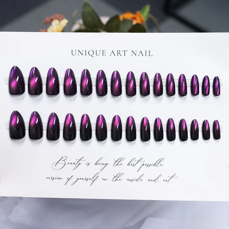 Premium Glossy Press-On Nail Set