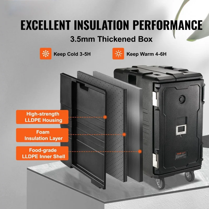 Isolierte Thermobox Isolierbox Lebensmittelträger 120L Träger Box