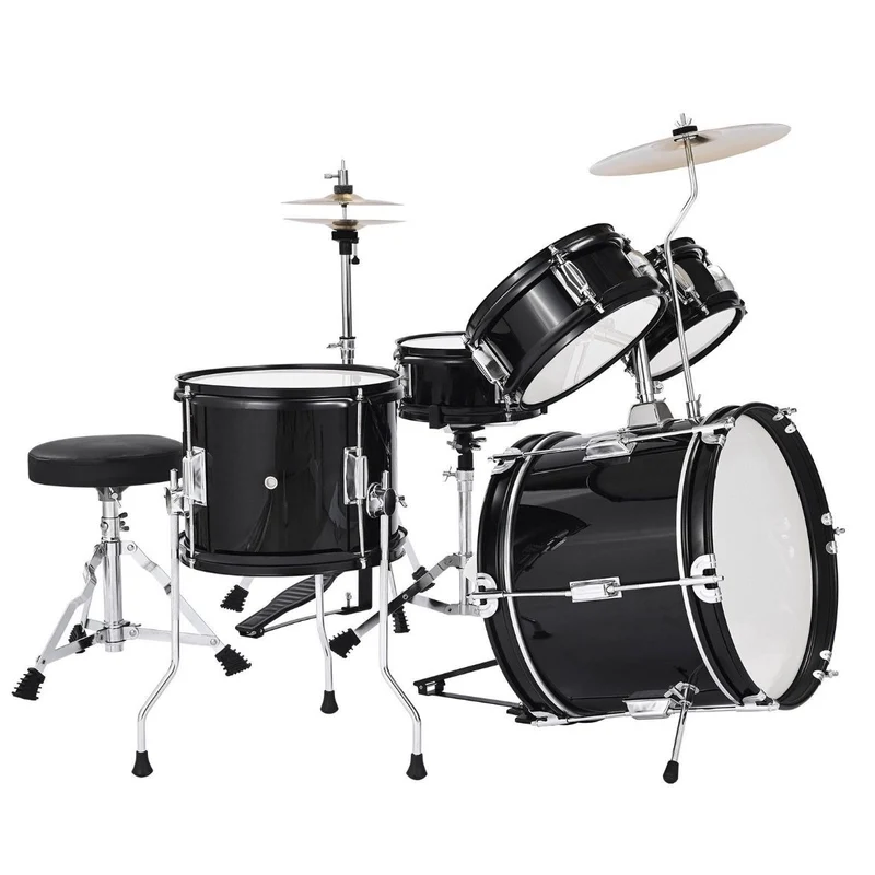 5tlg Schlagzeug Set Drum Kit Kinder Bassdrum