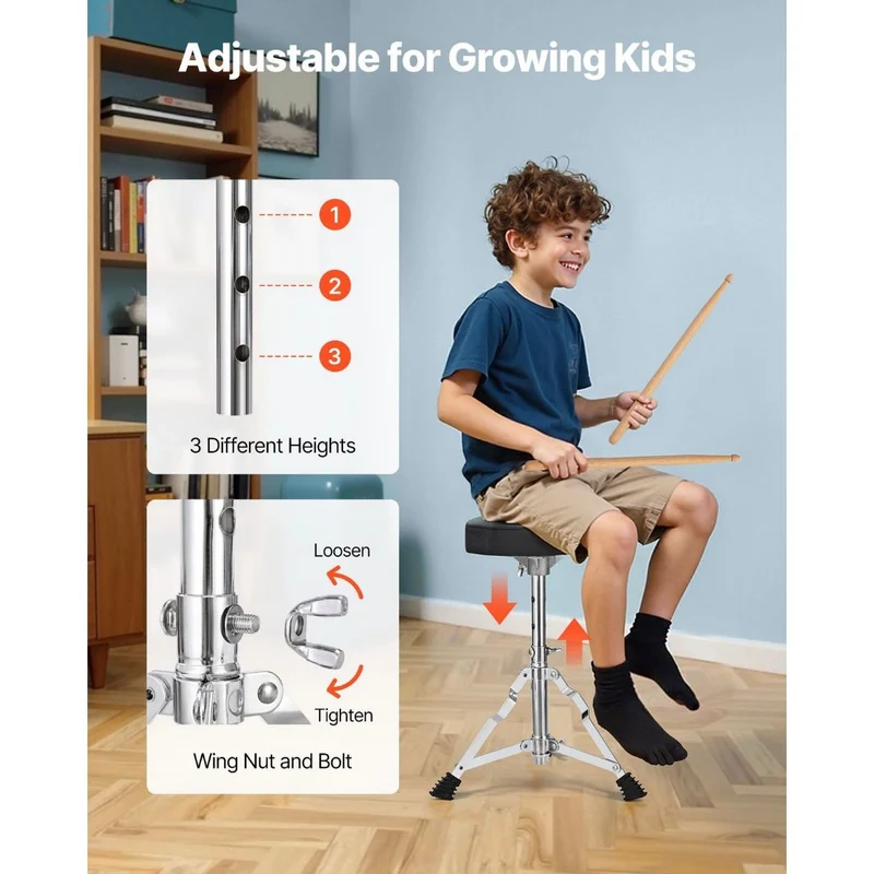 5tlg Schlagzeug Set Drum Kit Kinder Bassdrum