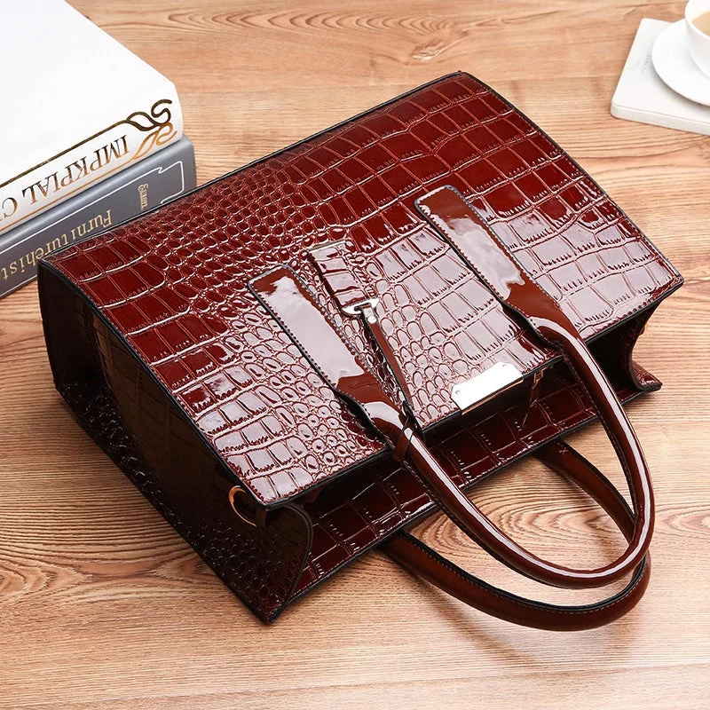 Skanto | Tasche mit Krokoprägung