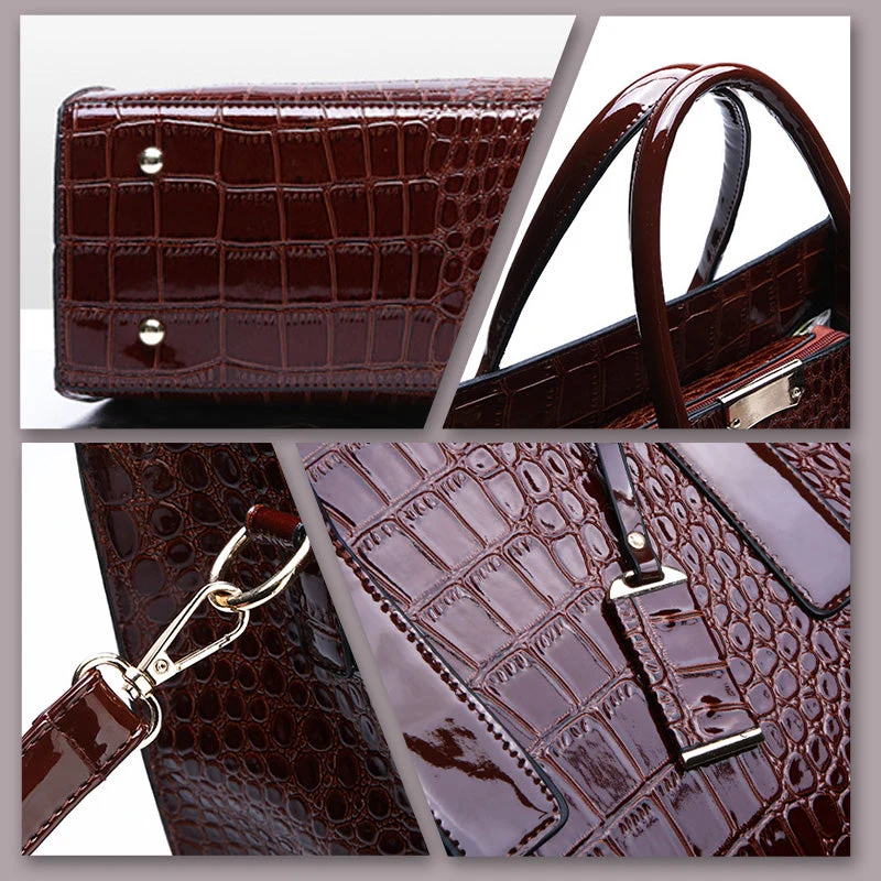 Skanto | Tasche mit Krokoprägung